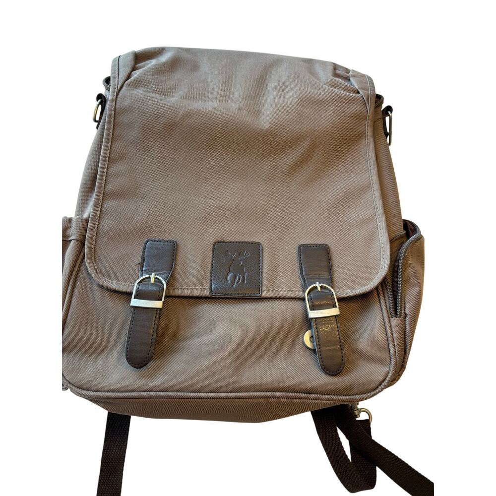 Moosylvnia brown convertible backpack tote